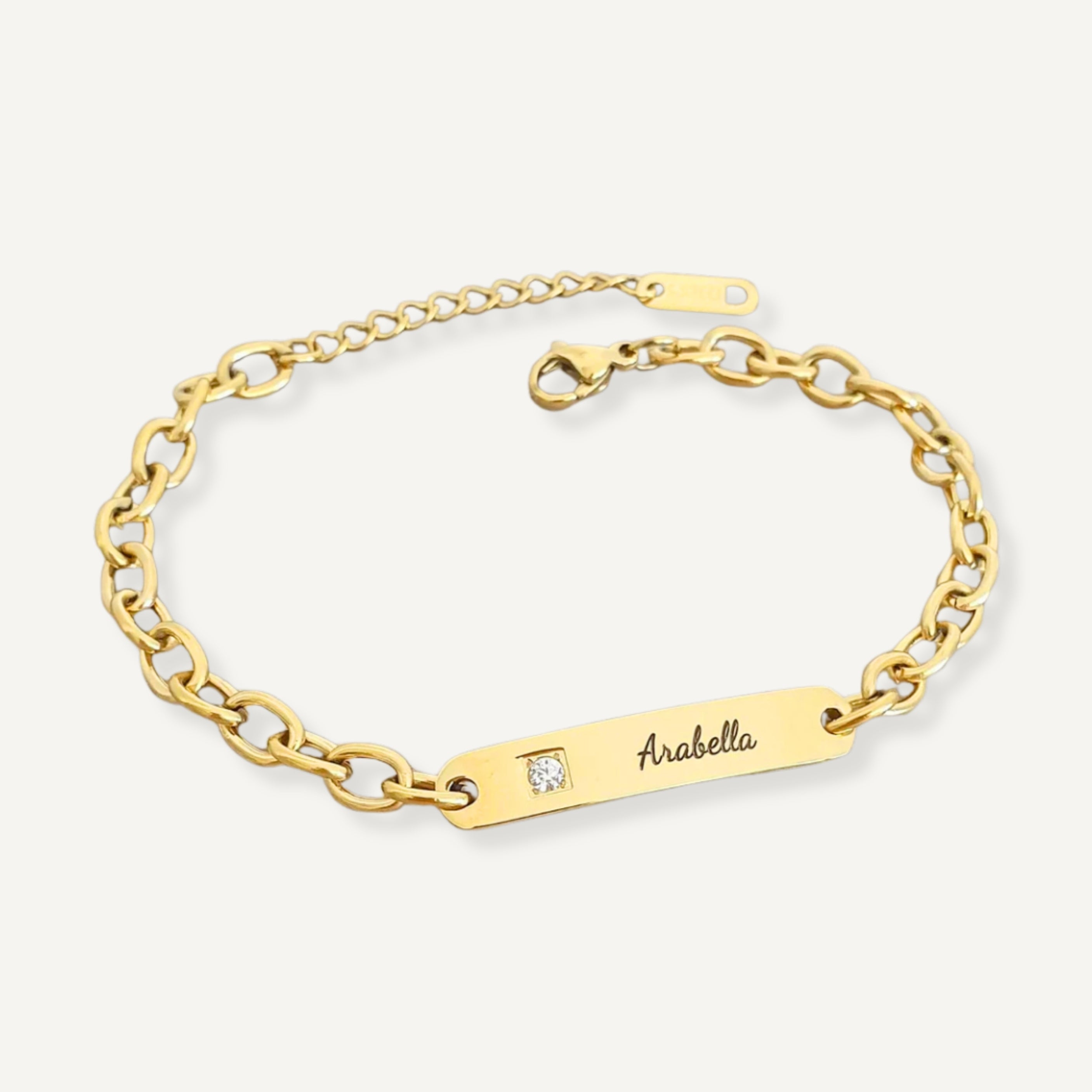 PERSONALISED CZ ID BRACELET – Grace The Brand