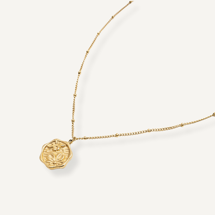 DAHLIA FLOWER NECKLACE
