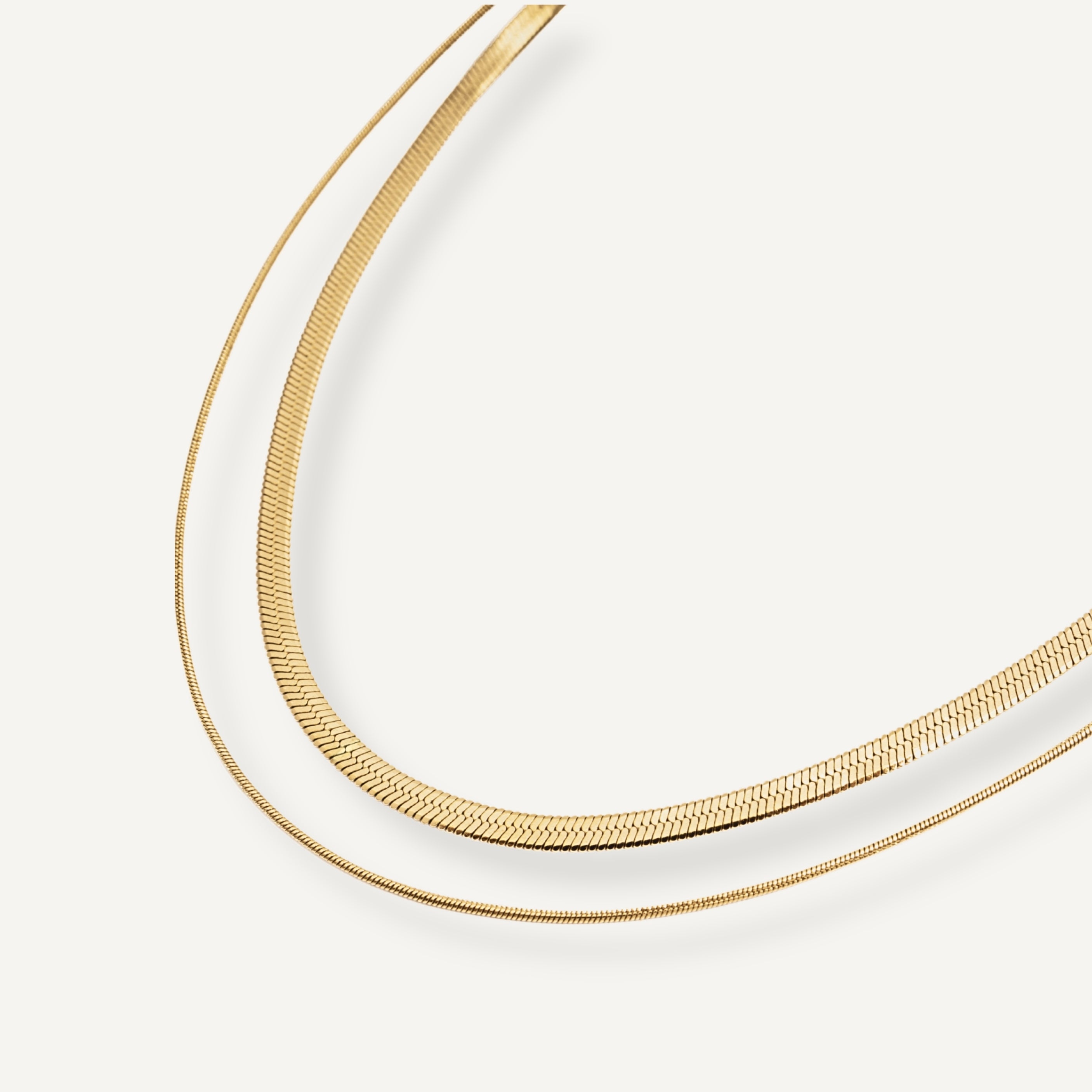 DOUBLE LAYER JAGGER NECKLACE