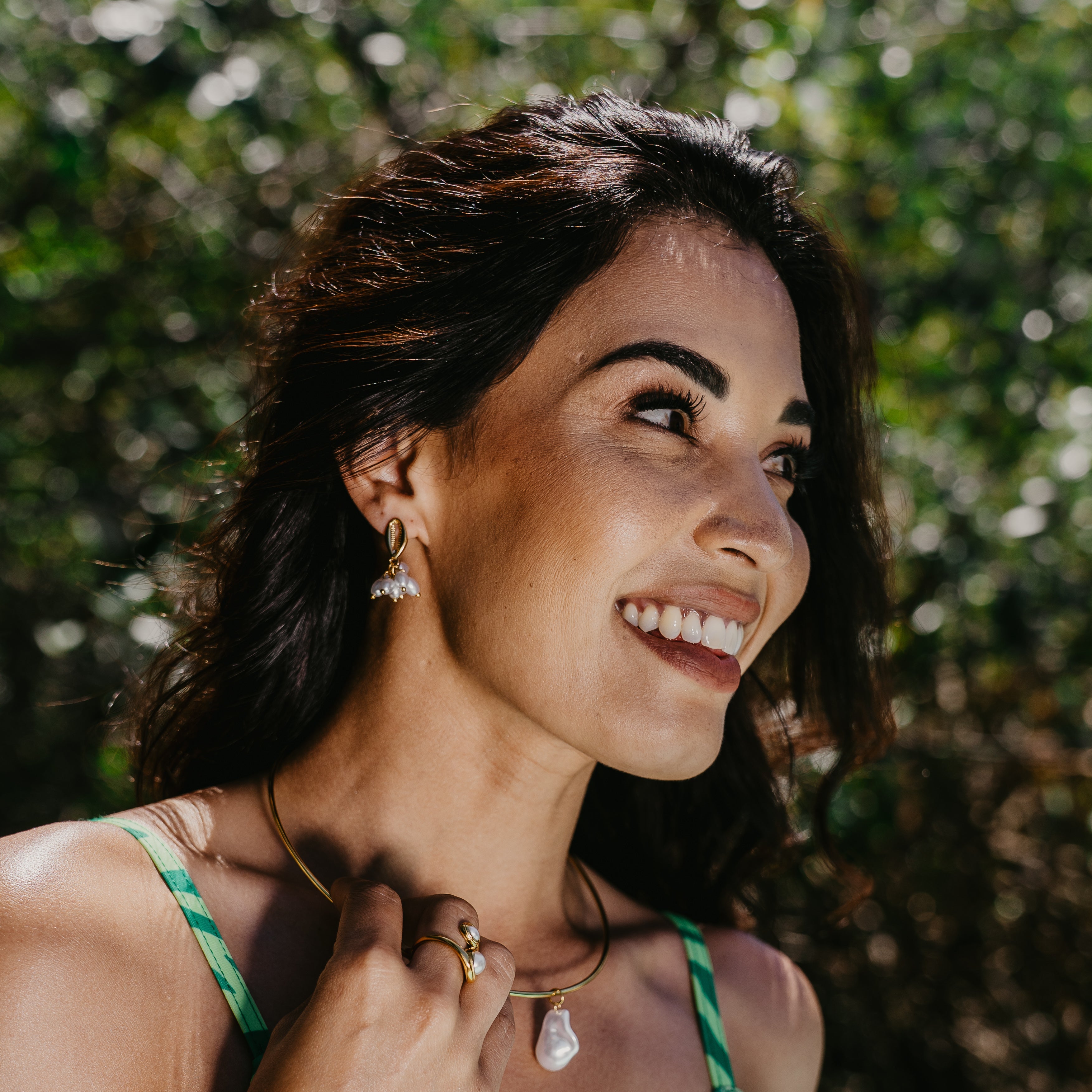 MYKONOS PEARL EARRINGS