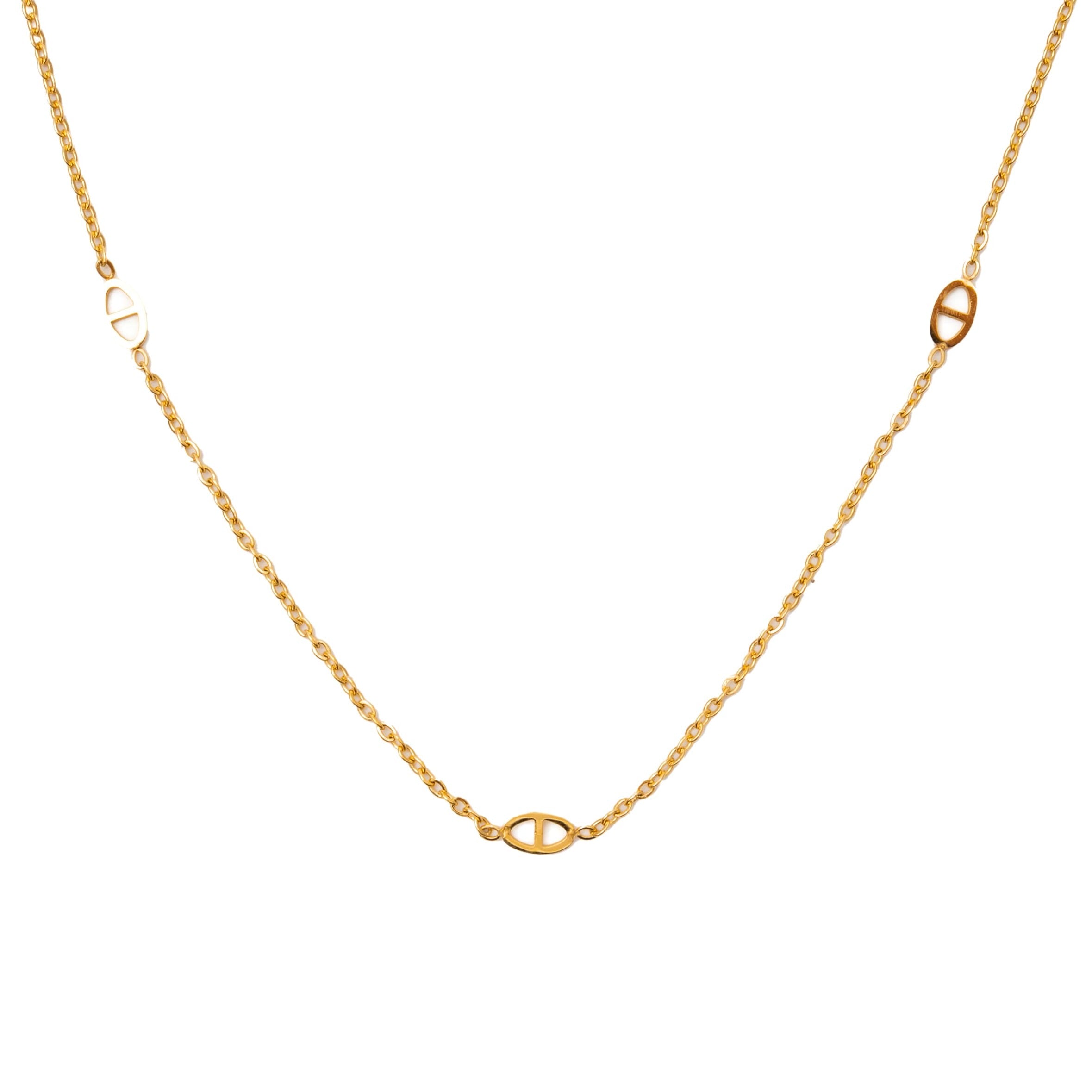 Armani Gold Necklace Water Tarnish Proof Grace The Brand