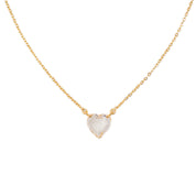 CZ Heart Necklace - Water & Tarnish Proof