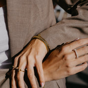 TYRA TEXTURED CUFF BANGLE
