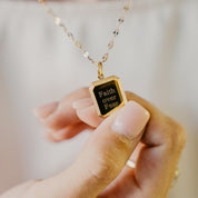 PERSONALISED TEXTURED PENDANT NECKLACE (READY IN 4 DAYS)