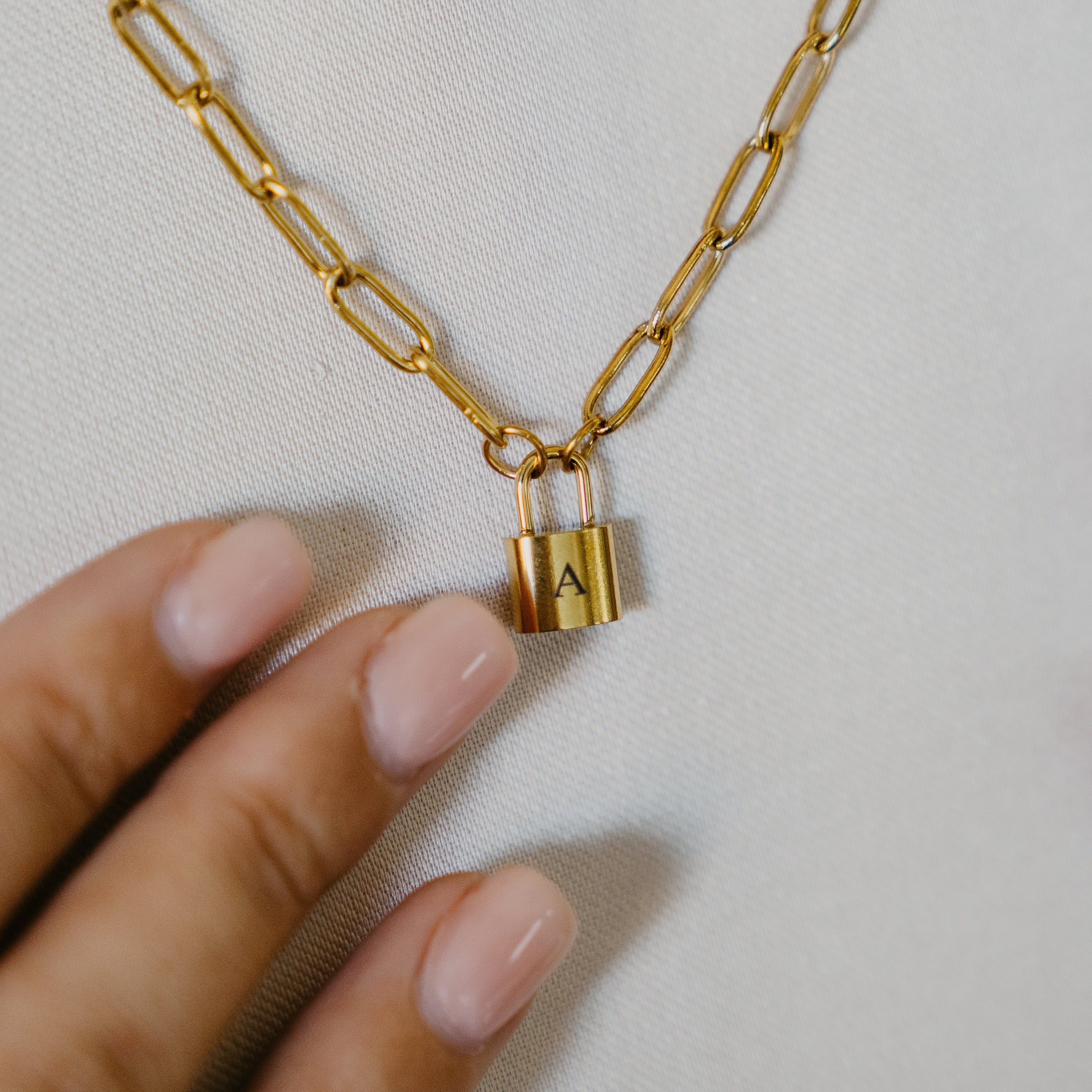PERSONALISED PADLOCK NECKLACE (READY IN 4 DAYS)