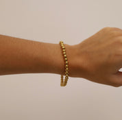Gold Ball Stretch Bracelet - Water & Tarnish Proof