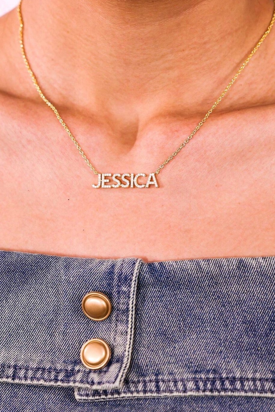 PERSONALISED CZ NAME NECKLACE (READY IN 5 WEEKS)