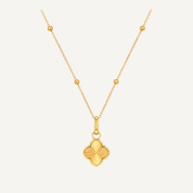 PERSONALISED CLOVER NECKLACE (FREE ENGRAVING)