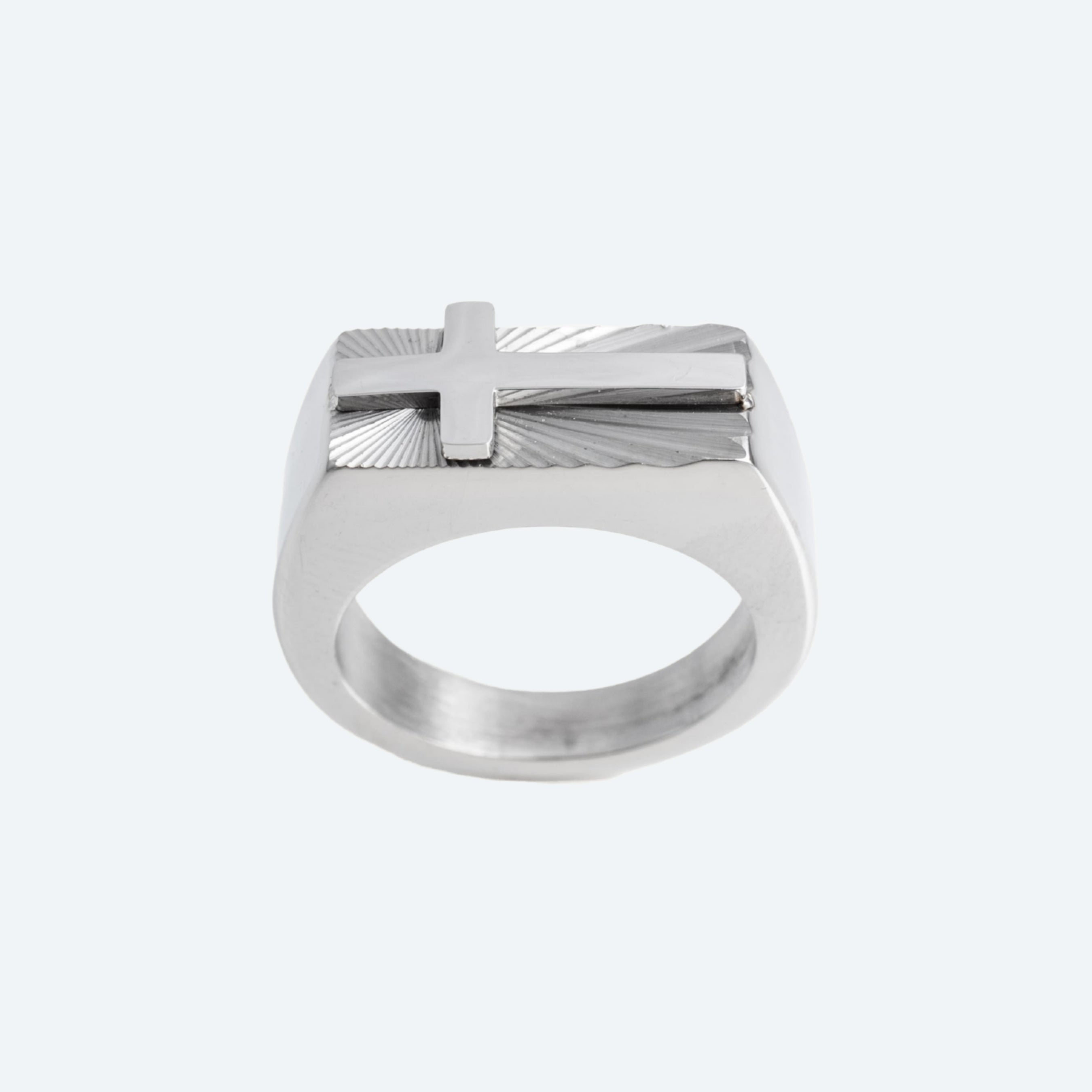 HOMME MENS CROSS RING
