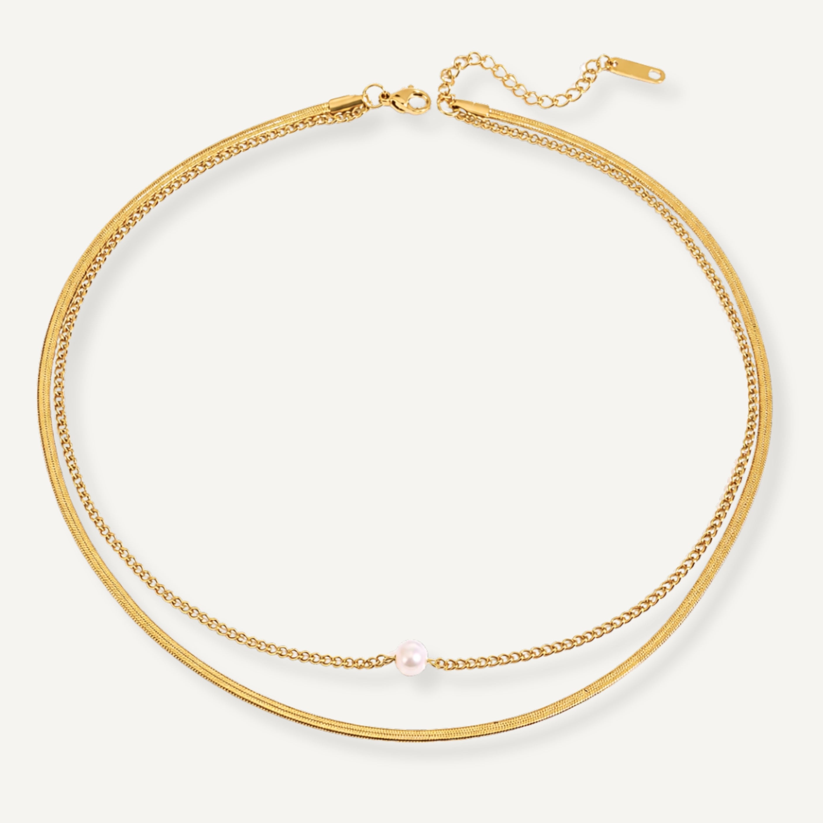 CHELSEA LAYERED PEARL NECKLACE