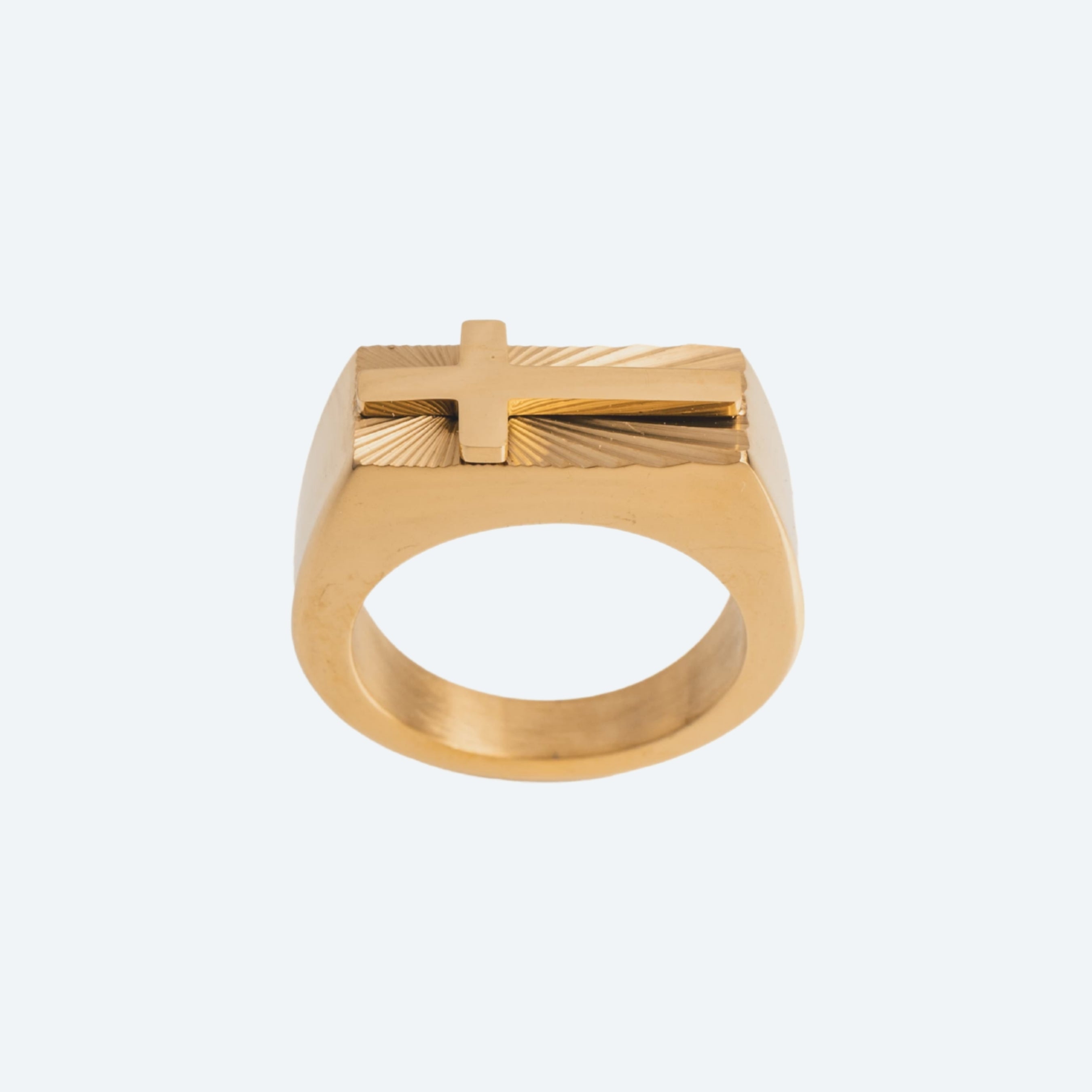 HOMME MENS CROSS RING
