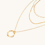 Breathe Layered Necklace - Water & Tarnish Proof
