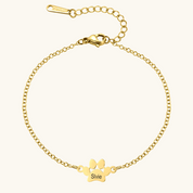 Personalised Paw Print Bracelet (Ready in 5 weeks)