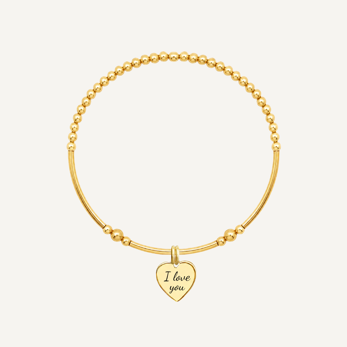 PERSONALISED HEART BANGLE (FREE ENGRAVING)