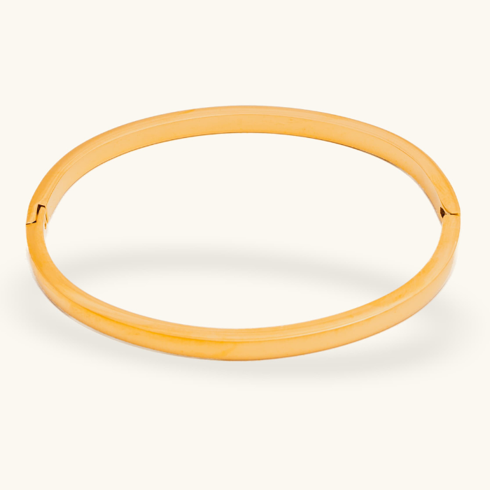 Chanel Classic Gold Bangle - Water & Tarnish Proof