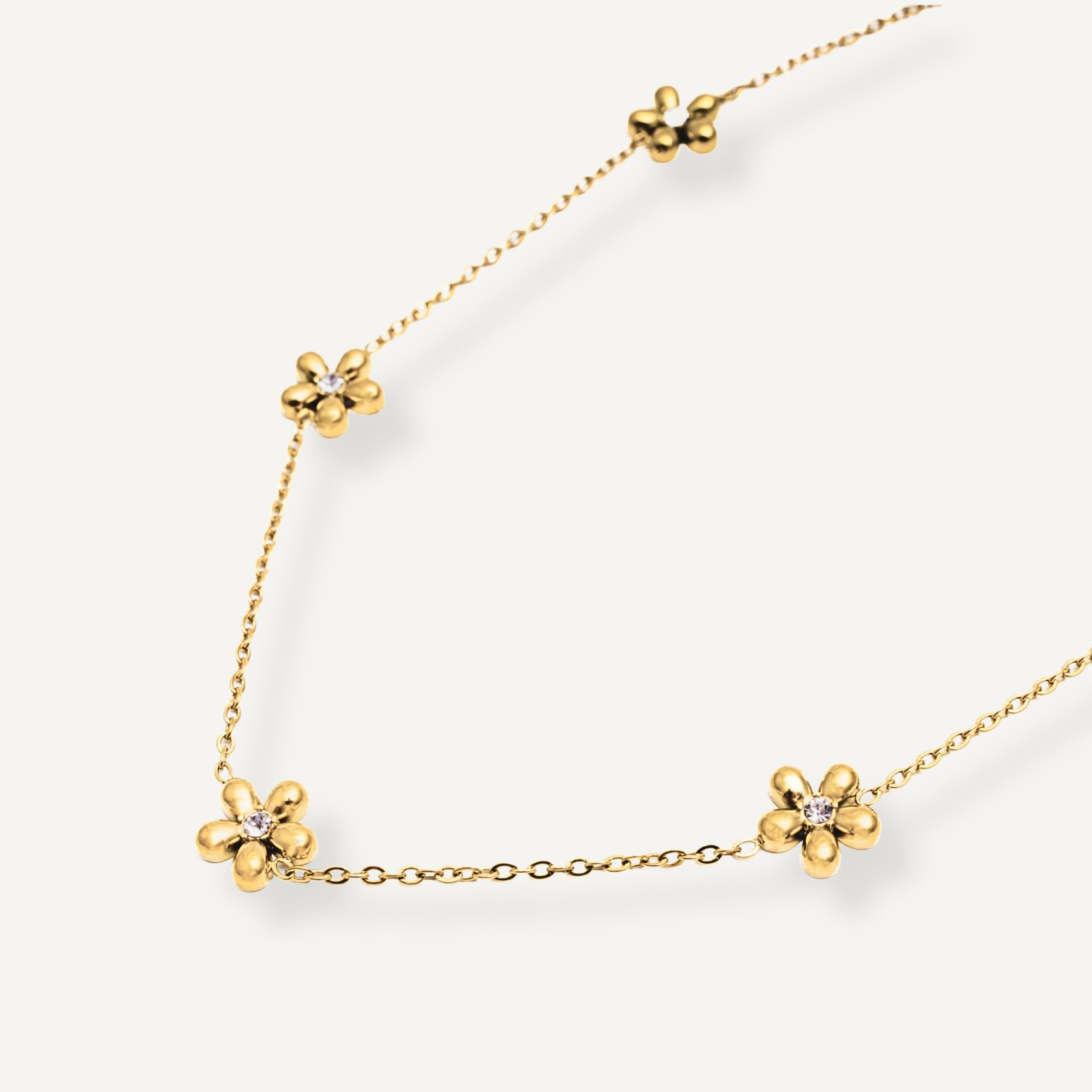 KATE CZ FLOWER NECKLACE