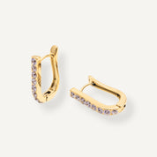 BRITNEY CUBIC ZIRCONIA HOOPS