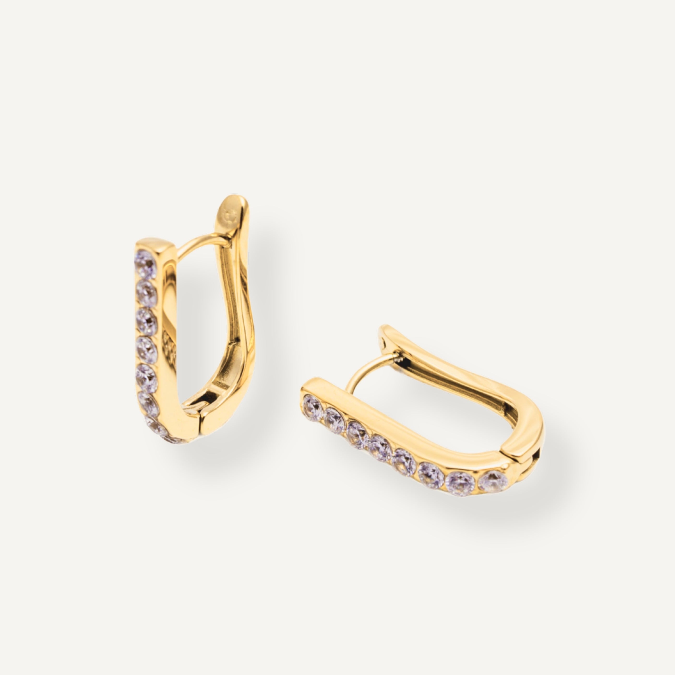 BRITNEY CUBIC ZIRCONIA HOOPS