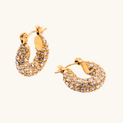 Clarabelle CZ Hoops - Water & Tarnish Proof