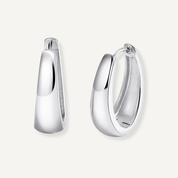 SILVER INFLUENCE HOOPS