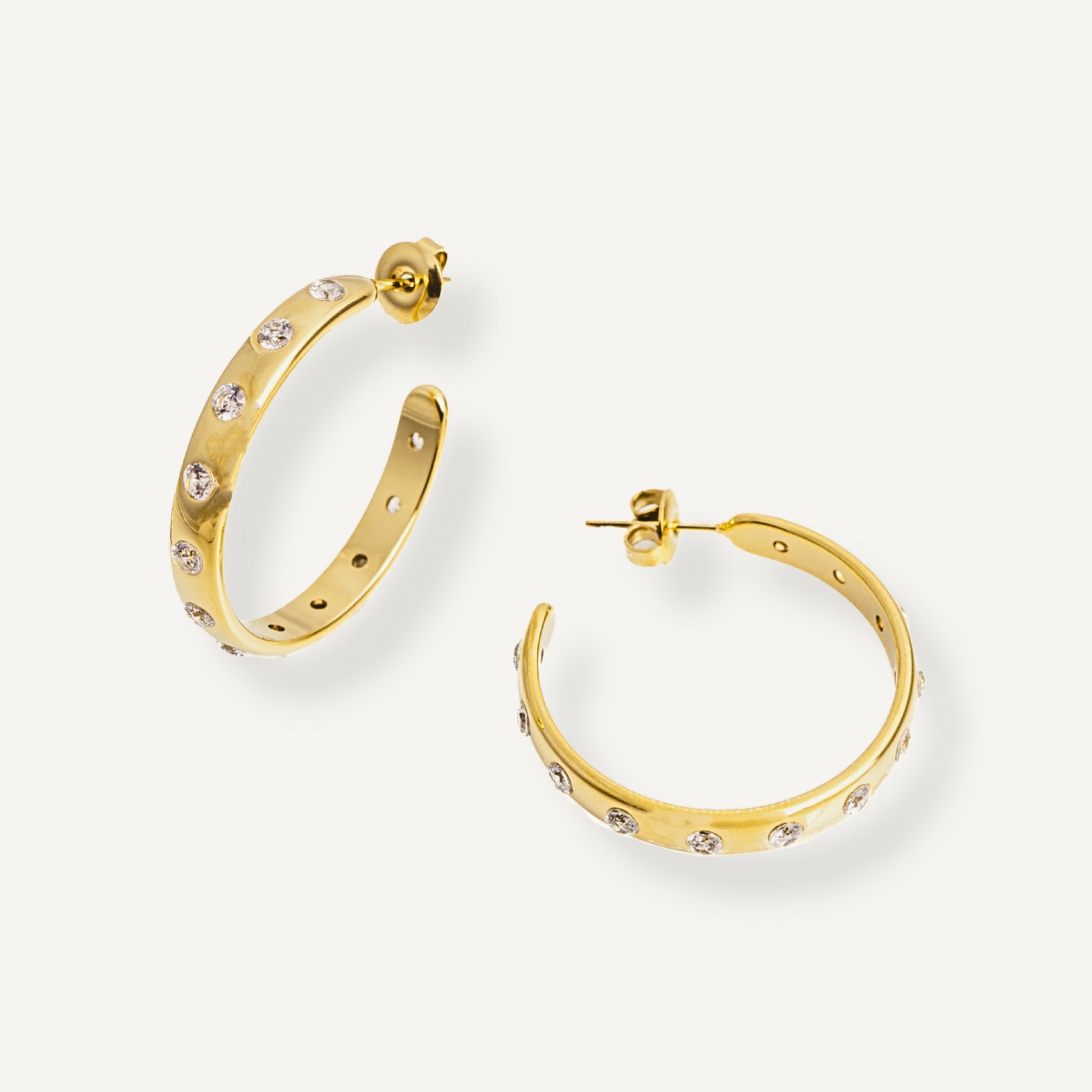 ANASTASIA CUBIC ZIRCONIA HOOPS