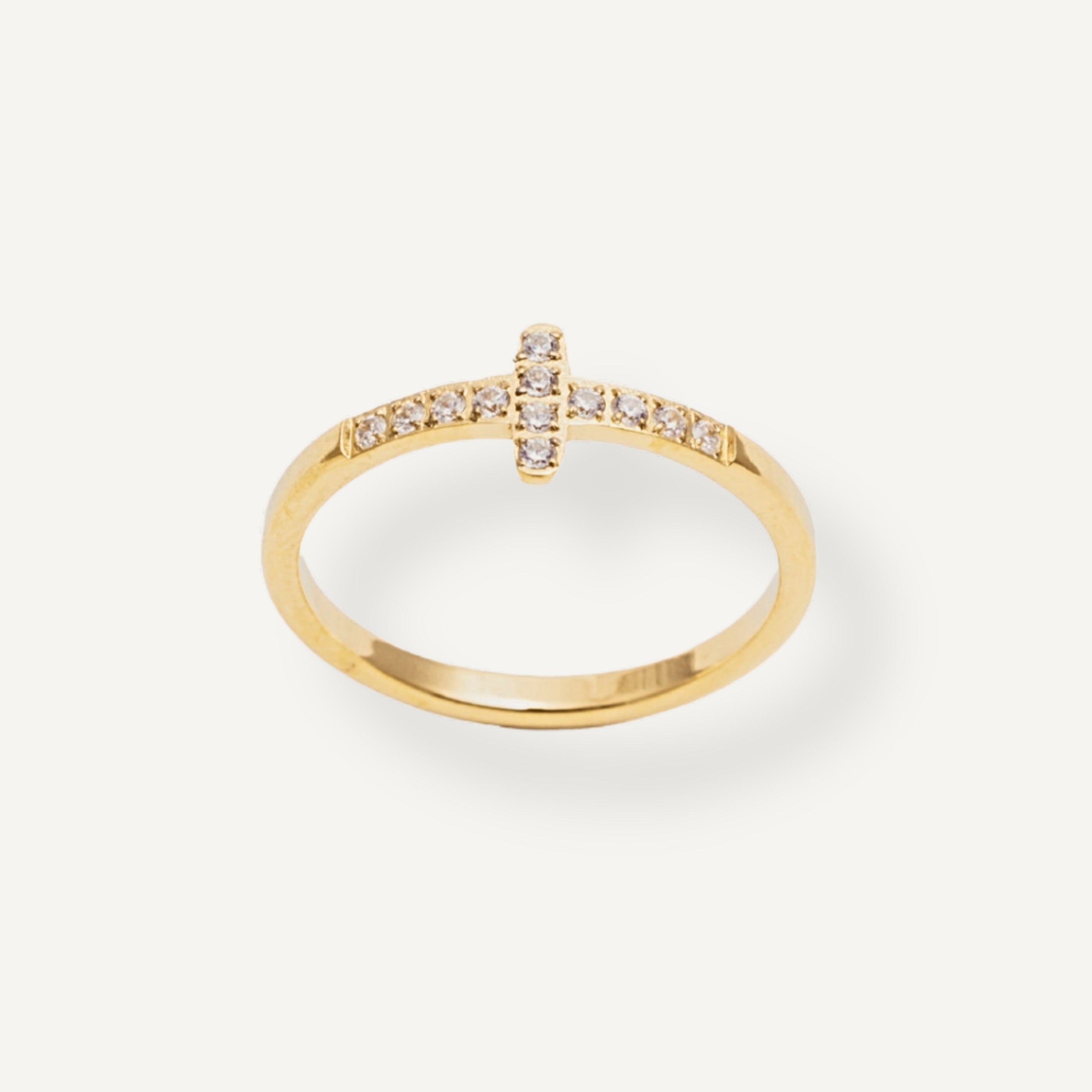 IMPACT CZ CROSS RING