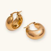 Sadie Gold Hoops - Water & Tarnish Proof