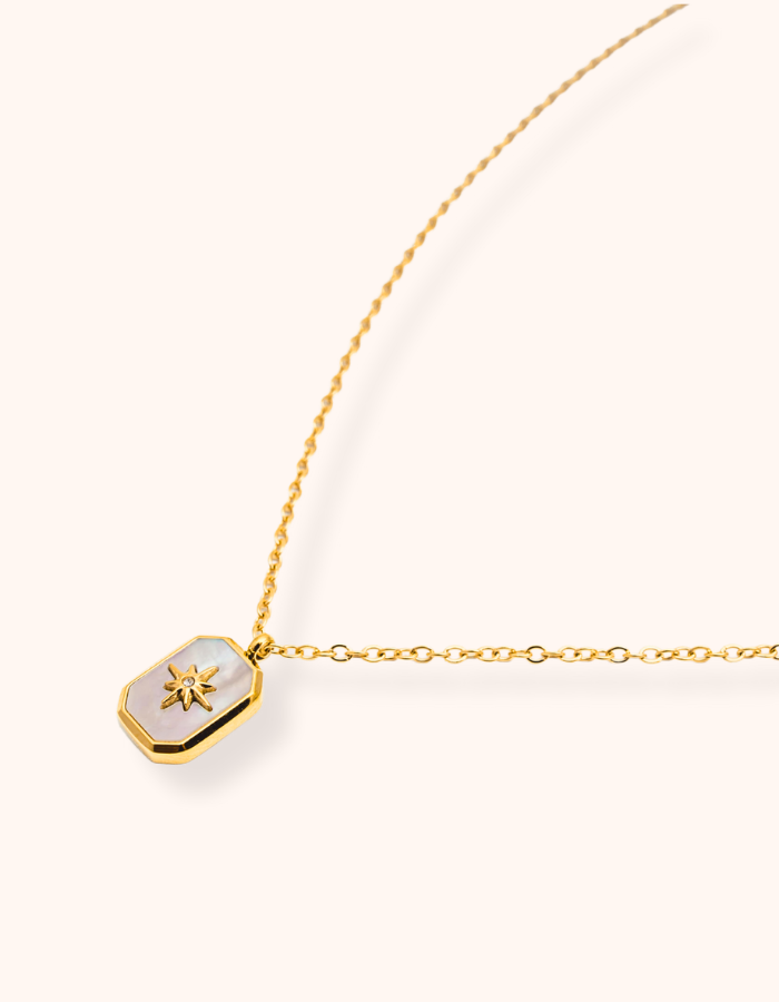 Cubic Zirconia Star Necklace - Water & Tarnish Proof