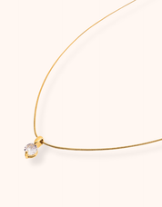 Mereille CZ Stone Necklace - Water & Tarnish Proof