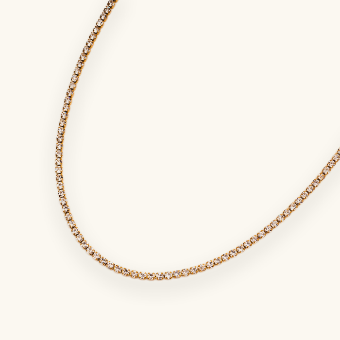 Luxe Tennis Necklace - Water & Tarnish Proof