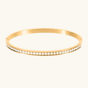 Anastasia CZ Tennis Bangle - Water & Tarnish Proof