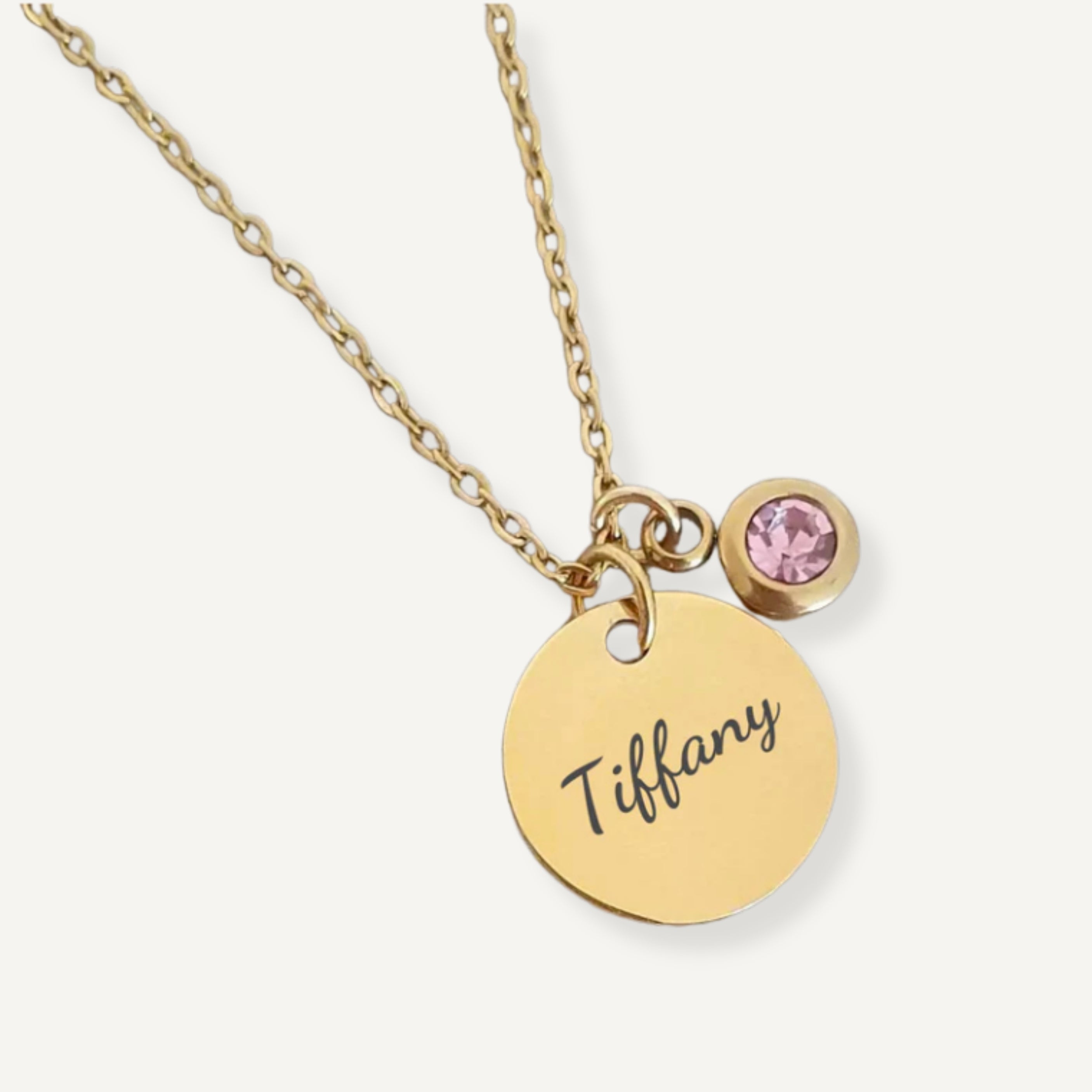 PERSONALISED DISC NECKLACE (READY IN 4 DAYS)