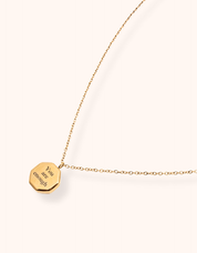 Personalised Hexagon Necklace - Water & Tarnish Proof (Ready in 14 days!)