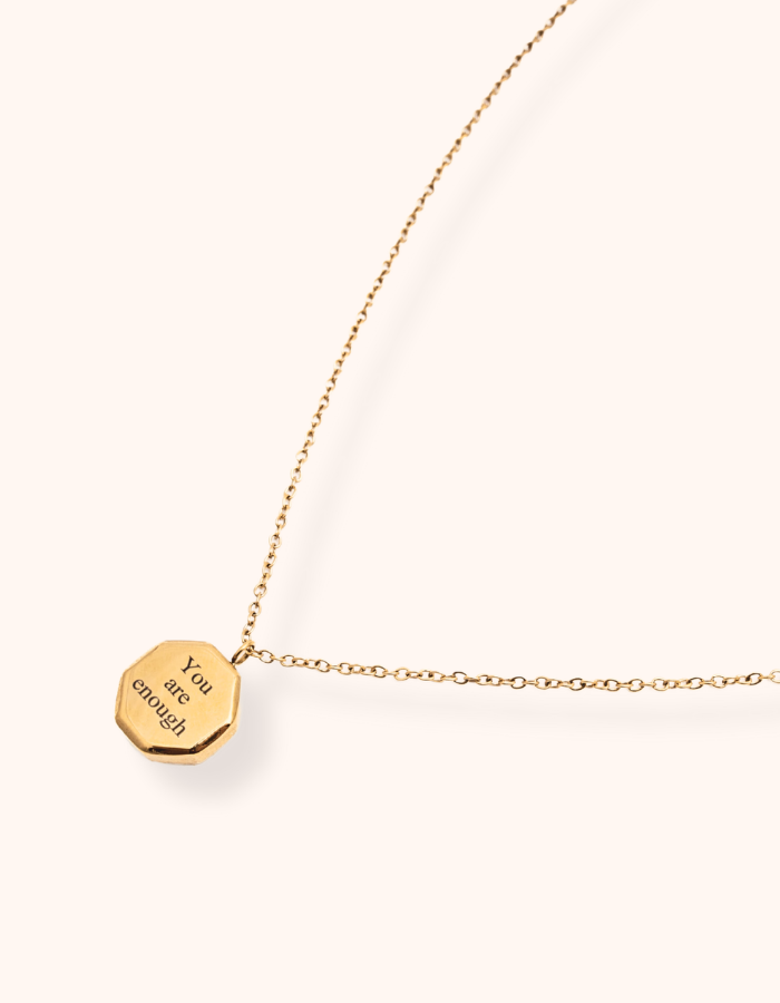 Personalised Hexagon Necklace - Water & Tarnish Proof (Ready in 14 days!)