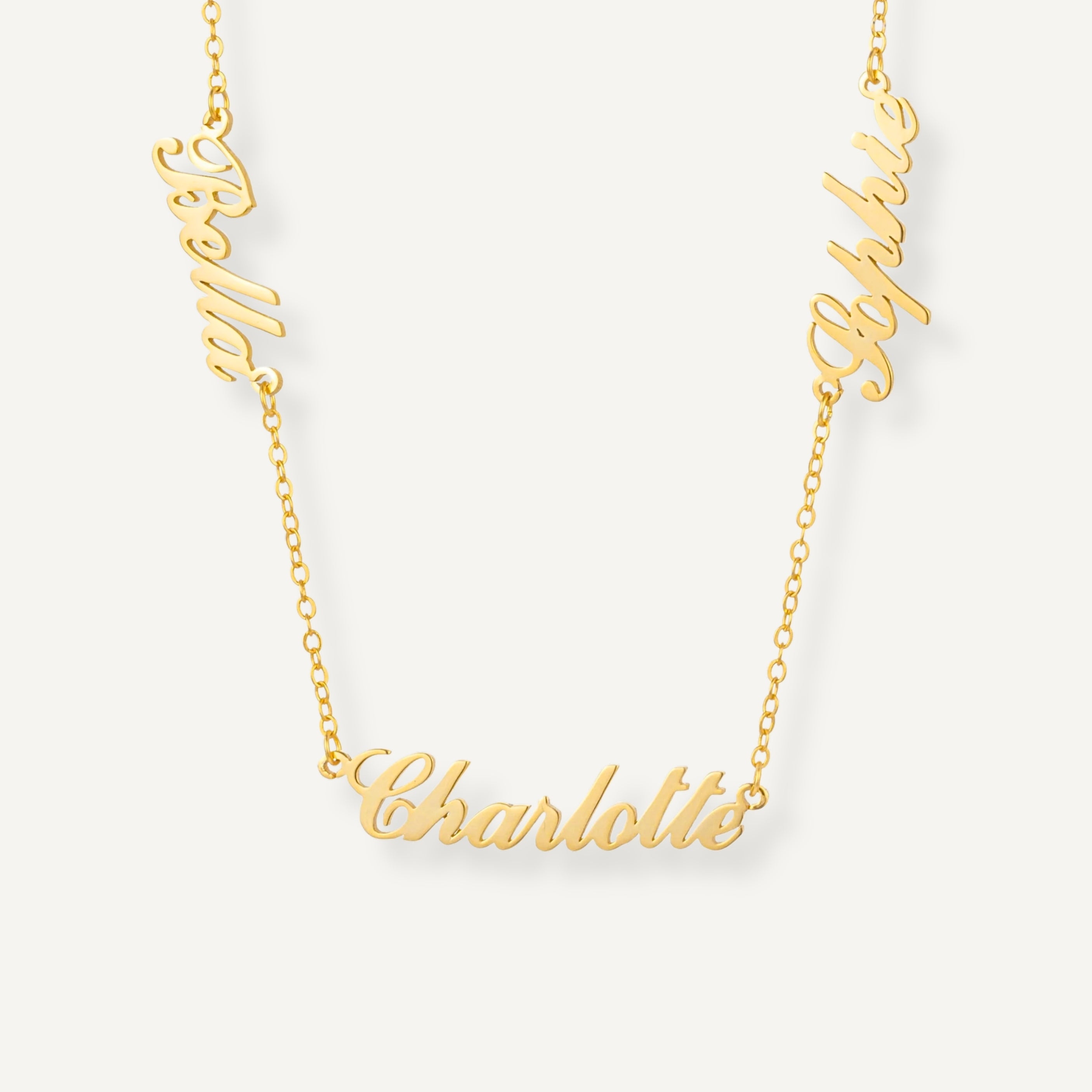 PERSONALISED MULTIPLE NAMES NECKLACE (READY IN 5 WEEKS)
