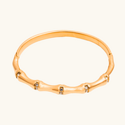 Zara Bamboo Bangle - Water & Tarnish Proof