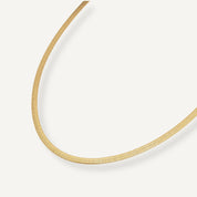 GOLD JAGGER HERRINGBONE NECKLACE