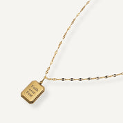 PERSONALISED TEXTURED PENDANT NECKLACE (READY IN 4 DAYS)