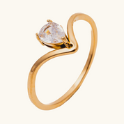 Monaco CZ Stone Ring - Water & Tarnish Proof