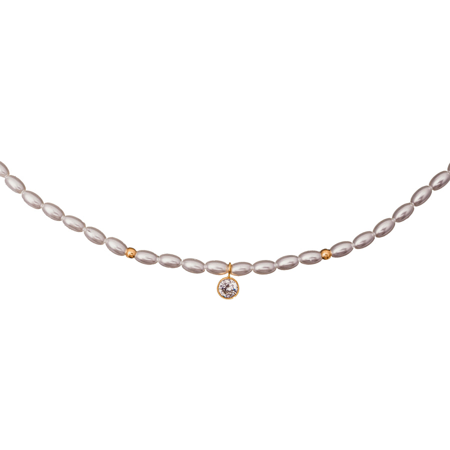 Lily Pearl Necklace - Water & Tarnish Proof