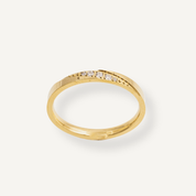 BARE CZ BAND RING