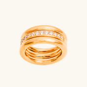 Sofia CZ Ring Stack - Water & Tarnish Proof