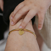 PERSONALISED HEART BANGLE (FREE ENGRAVING)