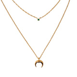 Ivy Double Layer Necklace - Water & Tarnish Proof