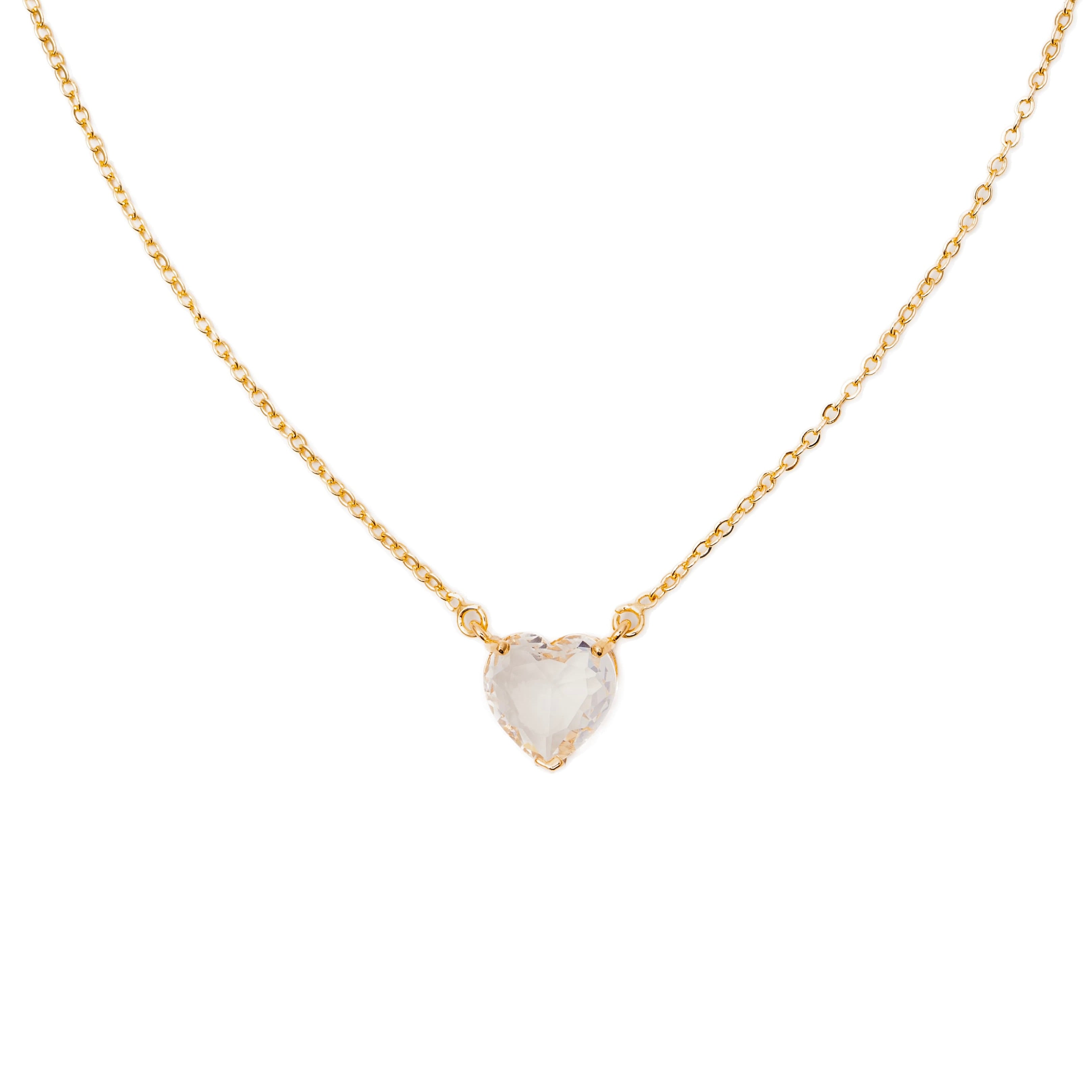 CZ Heart Necklace - Water & Tarnish Proof – Grace The Brand