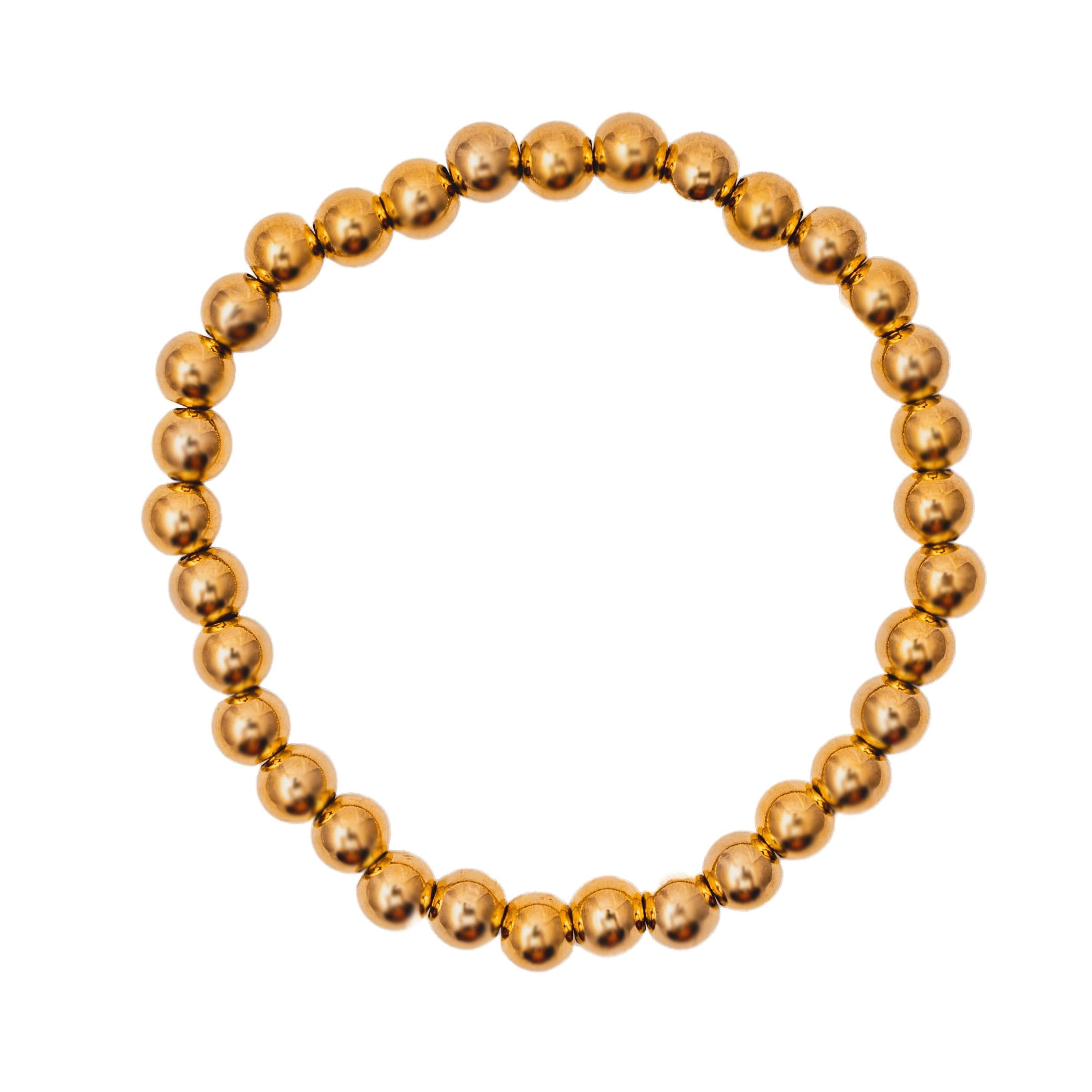 Gold Ball Stretch Bracelet - Water & Tarnish Proof