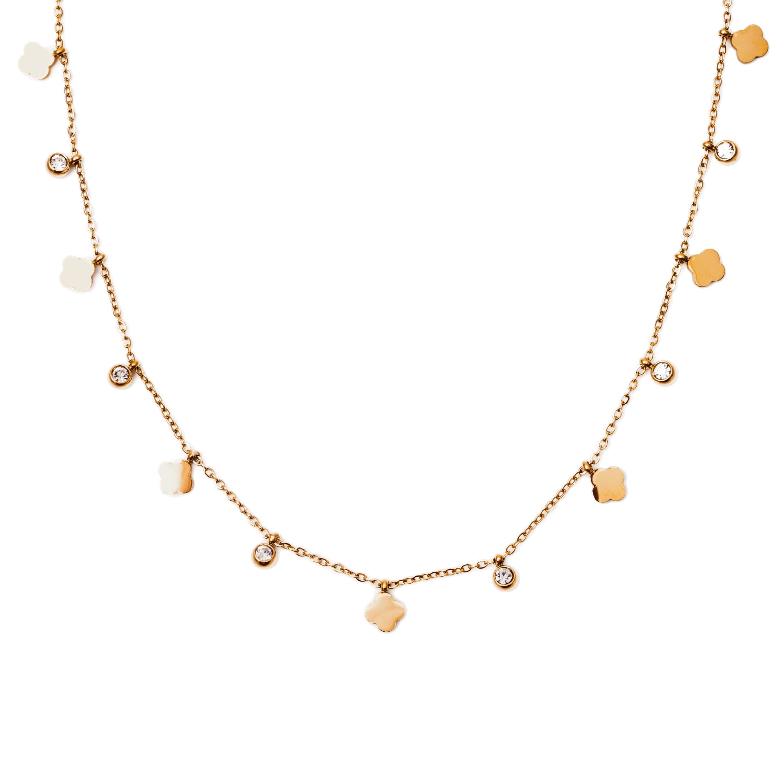 Quinn Clover Necklace - Water & Tarnish Proof