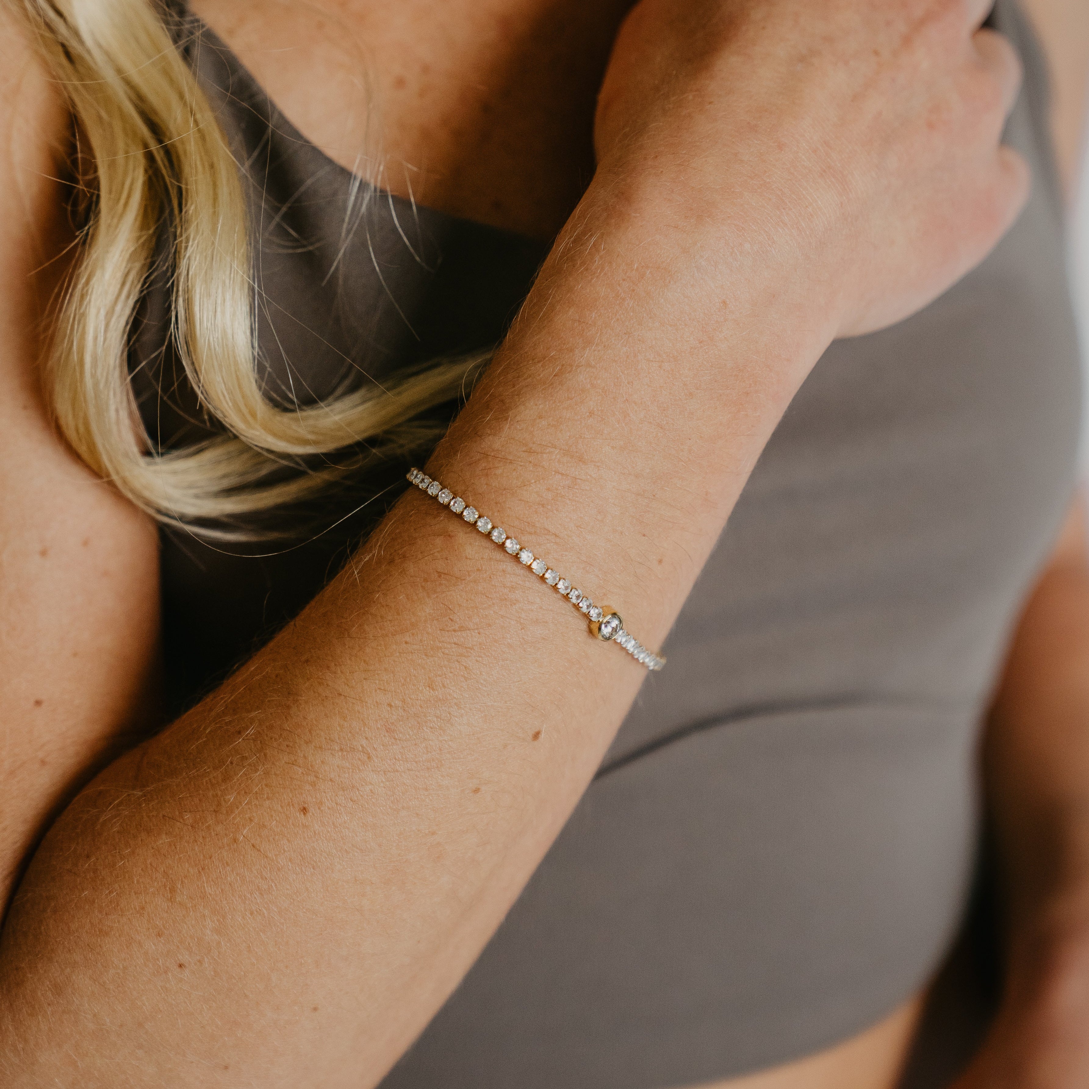 Shift CZ Tennis Bracelet - Water & Tarnish Proof