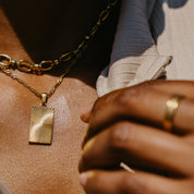 Blaire Textured Necklace - Water & Tarnish Proof