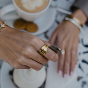 AALIYAH TEXTURED RING